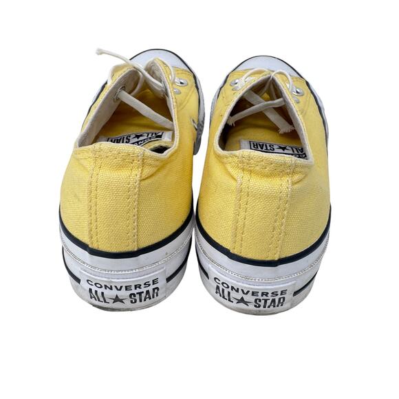 Converse All‎ Star Low Top Platform Sneakers Womens Size 5 Yellow White Lace Up - Picture 3 of 11